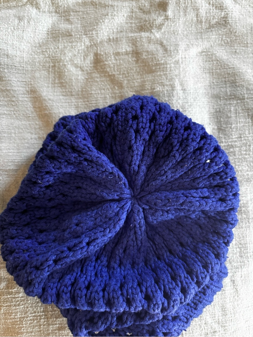 The North Face Shinsky Beanie Knit Winter Hat Blue Purple OS - Picture 5 of 6